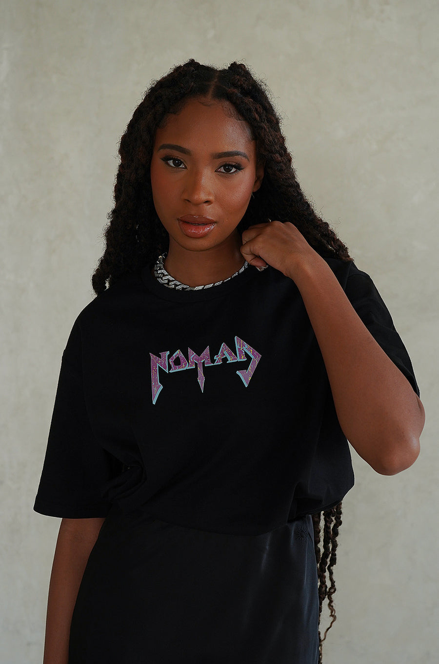 Women's Black Graphic T-Shirt