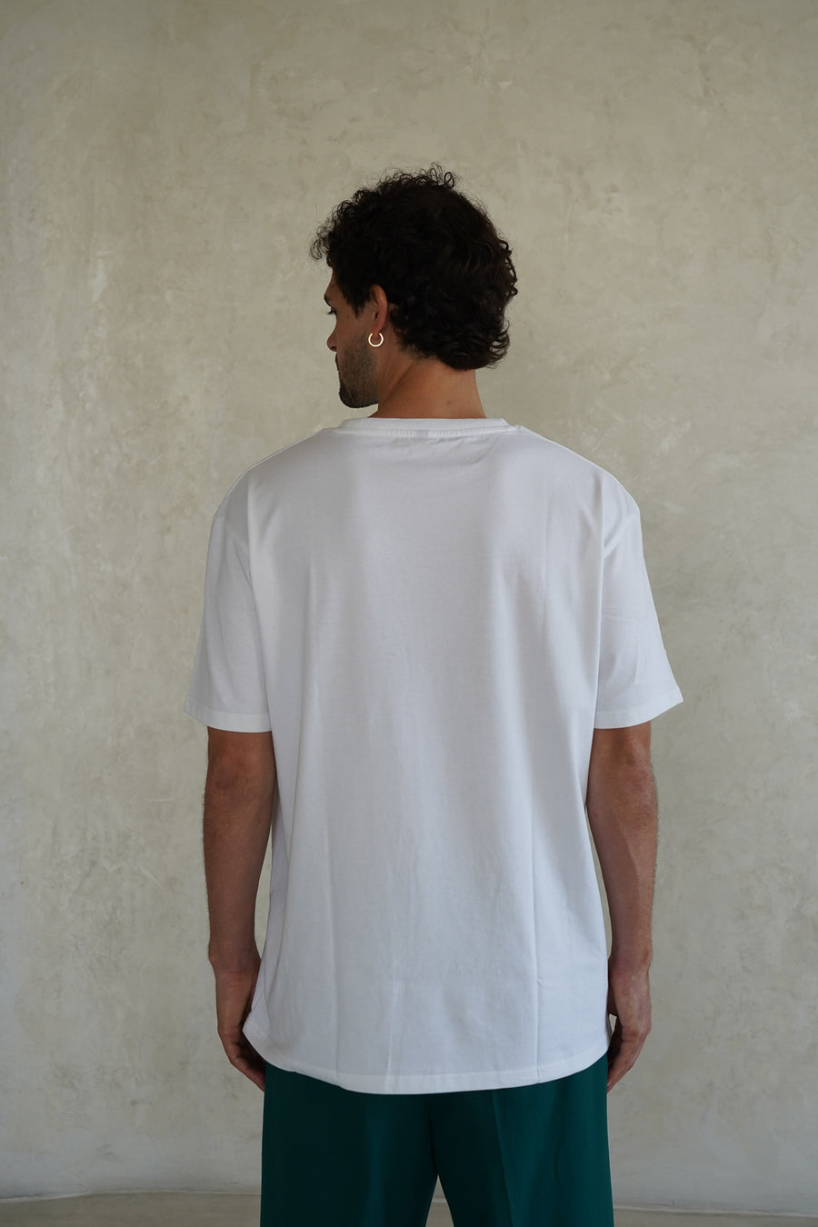 Mens White Graphic T-Shirt