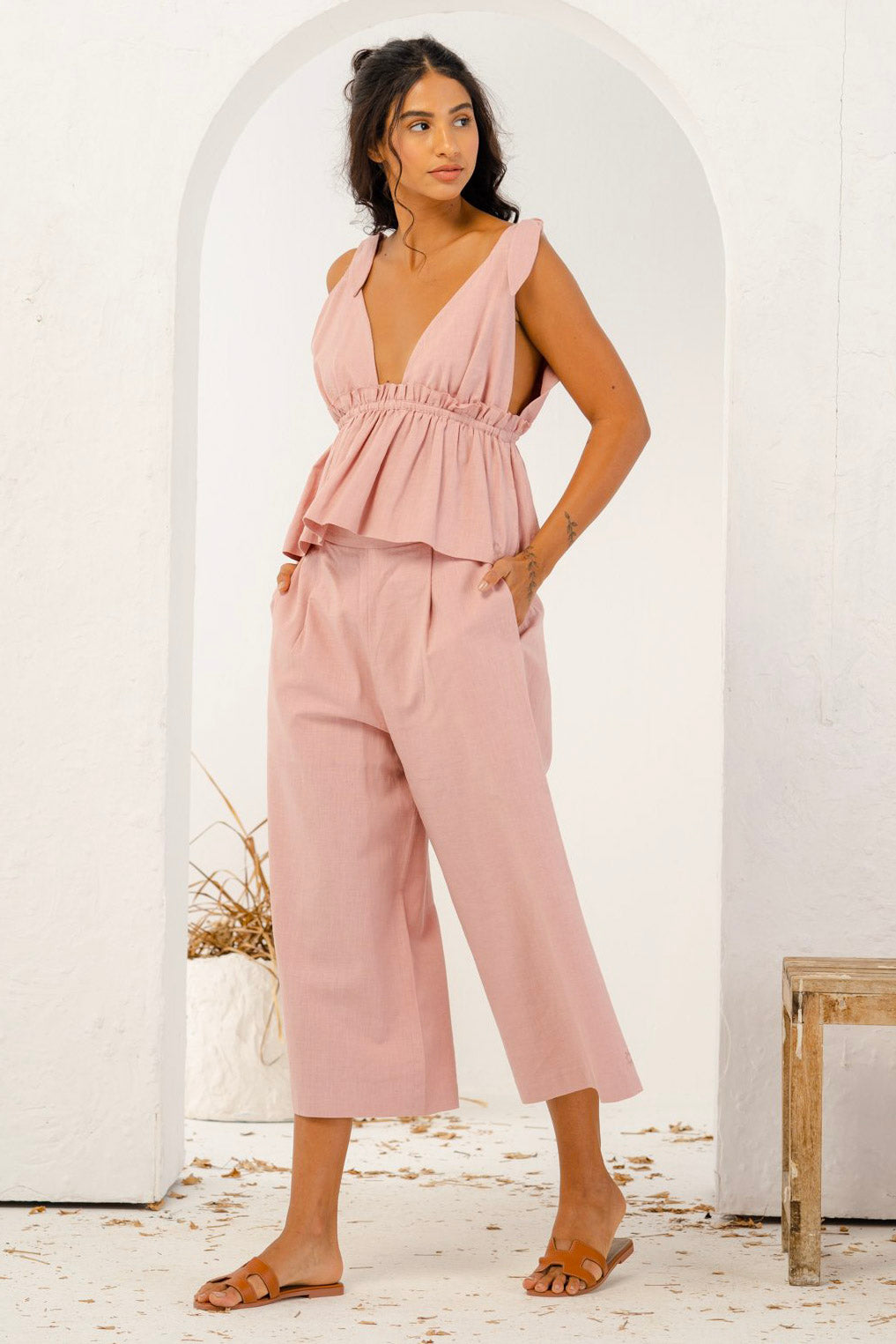Sustainable Wide Leg Trouser